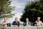 Pressemøde. Anders Samuelsen afsluttede i dag et par døgns sommergruppemøde på Vilcon Hotel og Konferencegaard ved Slagelse. 
