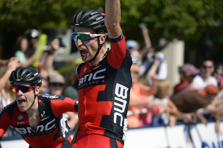Sejr.  Taylor Phinney (BMC) vinder 1. etape i USAPro Challenge på hjemmebanen i Colorado. 