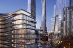 HER ses Hudson Yards og 520 West 28th street fra High Line-parken. 