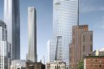 KOMPLEKSET Hudson Yards ses her fra High Line, som er en stor attraktion i området. 