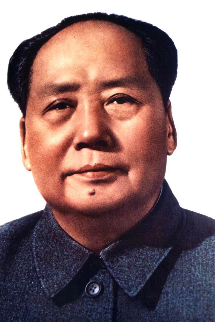 Filmplakat. Mao troner frem på 'Kairo-erklæringens' filmplakater, til trods for at han ikke deltog i Kairo-konferencen i 1943. 