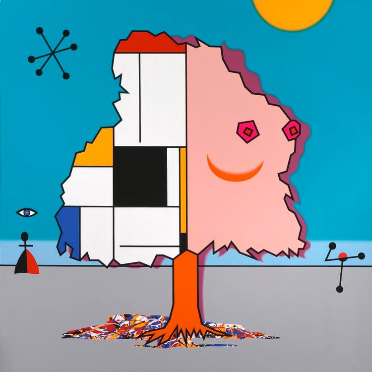 Nipple. Det er kunstneren Duggie Fields, der står bag værket, som kan ses på popop-udstilling i Galleri Gl. Lejre. Illustration: Duggie Fields. 