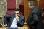 Opbrud. Alexis Tsipras i det græske parlament. 