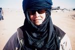 SALTTURIST. Forfatteren, som i august udgiver romanen 'Døden er en mester', besøgte i januar 2004 saltminerne i Taoudenni i Mali. Privatfoto 
