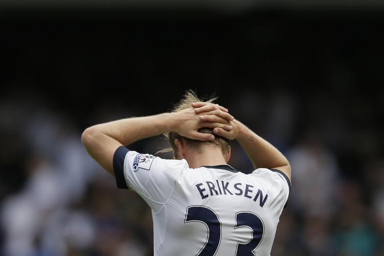 Nedtur. Christian Eriksen leverede en assist i dag, men måtte alligevel gå skuffet fra banen. 