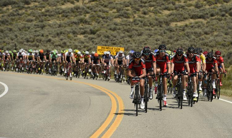 Triumf. BMC som her ses ved et løb i USA, tog sejren i den udskældte holdtidskørsel på første etape i Vueltaen. 