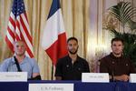 INDSATS. Spencer Stone, Anthony Sadler og Alek Skarlatos får æren for at hindre en massakre i et fransk tog. 