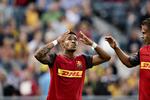 pinligt. FC Nordsjællands topscorer Bruninho kunne ikke gøre nogen forskel, da holdet blev sendt ud af Næstved i DBU-pokalen, selv om Næstved havde fået to mand udvist. I sidste sæson blev FCN smidt ud i anden runde af pokalturneringen af danmarksserieholdet SC Egedal. 