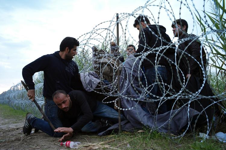 Hegn. De store flygtninge- og migrantstrømme er også nået til Ungarn. 