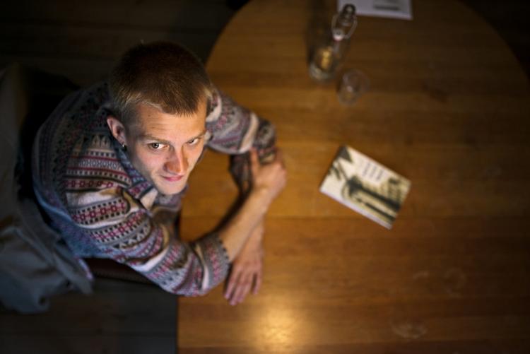 Nørrebro. Den 24-årige Jonas Eika Rasmussen er fra Aarhus, men flyttede for 2 år siden til København for at gå på forfatterskolen. 
