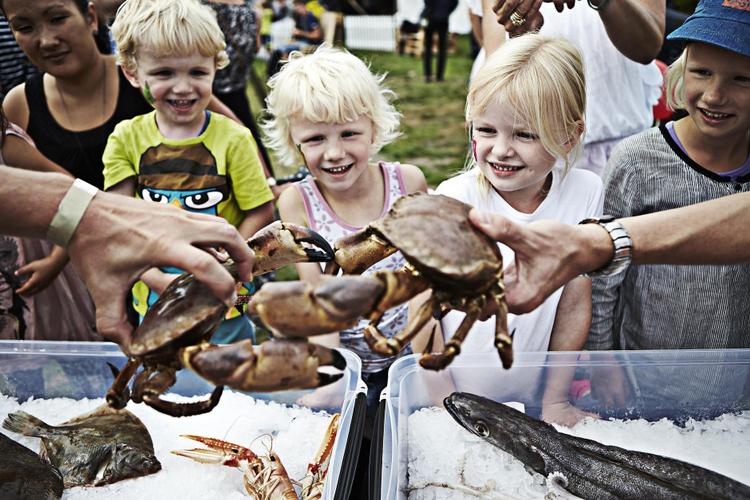 Krabber. København har haft Copenhagen Cooking, nu kører Food Festival i Aarhus. 