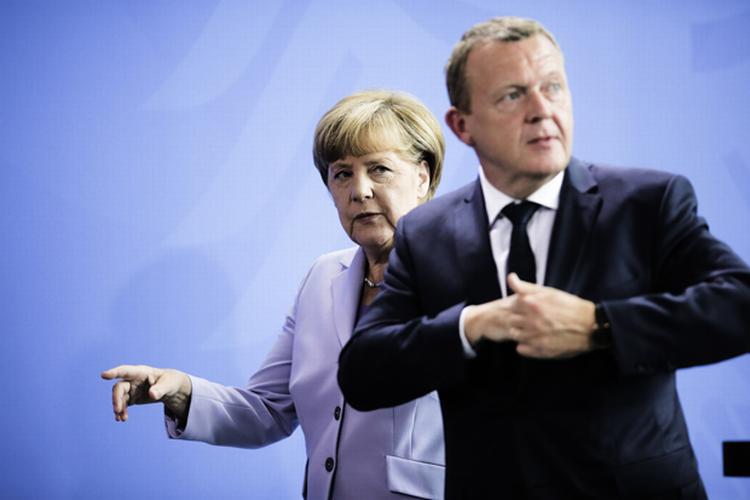 Vigtigt. Besøget hos Merkel er Lars Løkke Rasmussens første møde med en udenlandsk regeringsleder, siden han præsenterede sit ministerhold i slutning af juni. 