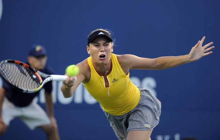 Nederlag. Caroline Wozniacki tabte i semifinalen i New Haven mod Petra Kvitova. 