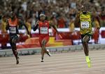 GULD. Med sejren på 4x100 meter sikrede Usain Bolt sig sin VM-guldmedalje nummer 11. 