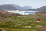UDSYN. Udsigten over Tasuisaq fjorden fra vejen fra den nærliggende by Qassiarsuq. 