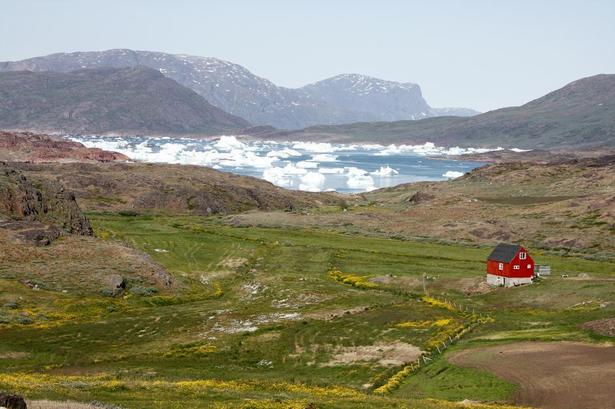 UDSYN. Udsigten over Tasuisaq fjorden fra vejen fra den nærliggende by Qassiarsuq. 