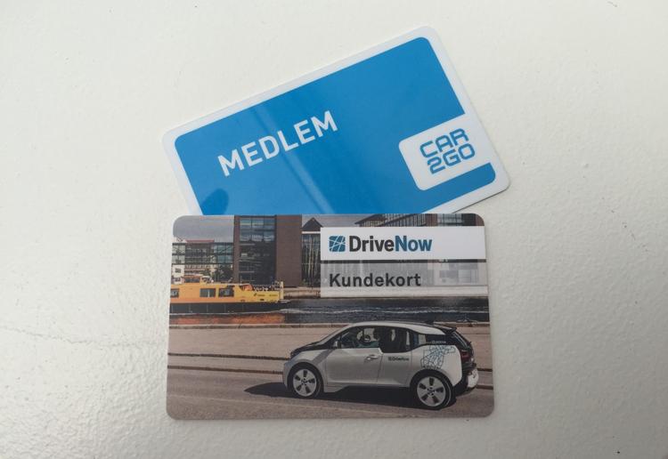 Bilkort. I disse dage kan man oprette sig gratis som medlem hos både Car2go og DriveNow. 
