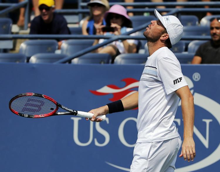 SLUT. Mardy Fish sagde farvel til tenniskarrieren med stil, da han onsdag tabte i fem sæt til Feliciano Lopez. 