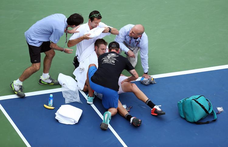 Færdig. Jack Sock fik en oplevelse, han nok gerne ville have været foruden. 