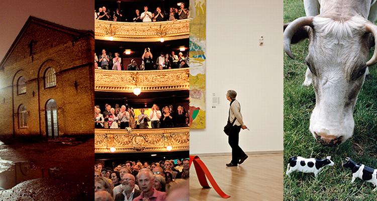 Kulturliv. Statens Teaterskole, Kongelige Teater, Statens Museum for Kunst og Landbrugsmuseet er alle blandt de institutioner under Kulturministeriet, som vil falde ind under sparekravet. 