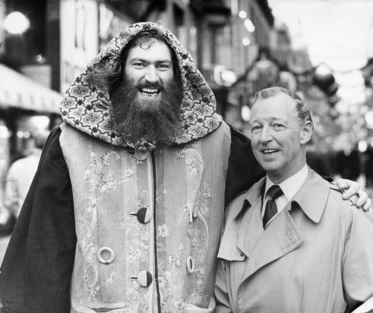 Hippie. Sigvaldi fotograferet af en Politikenfotograf på Strøget i 1970. 