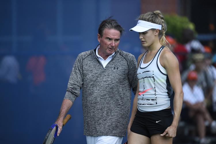 STØTTE. Jimmy Connors har tidligere været rådgiver for Maria Sharapova på WTA-touren, men uden den store succes. Nu hjælper han Eugenie Bouchard. 
