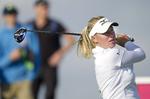 VELSPILLENDE. Med en eagle på 16. hul udbyggede Nicole Broch Larsen sin føring til 4 slag i Helsingborg Open. 