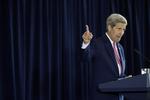 Advarsel. USA's udenrigsminister, John Kerry advarer Rusland mod at sende soldater til Syrien. 