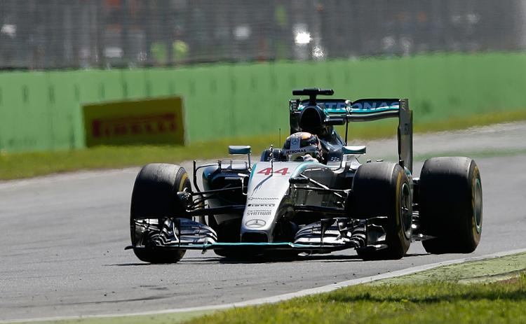 SUVERÆN. Lewis Hamilton var søndag urørlig i sin Mercedes, da det italienske grand prix blev kørt. 
