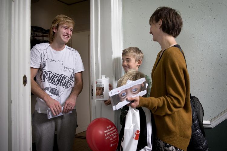 Dørklokke. Trods tømmermænd var Flemming Mosfeldt klar på et bidrag. 