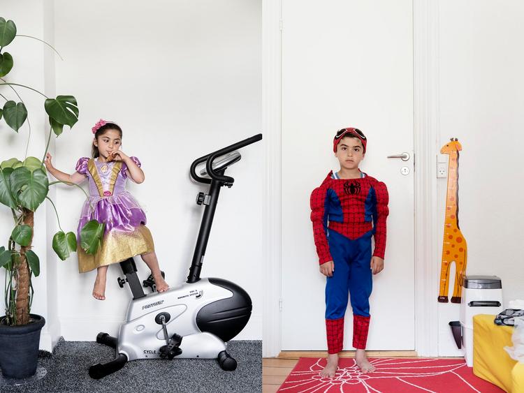 Håb. Nourshan Ahmad (tv.) på 5 år og Abdou Ahmad på 6 har de sidste to et halvt år været boligplaceret i Gentofte. 