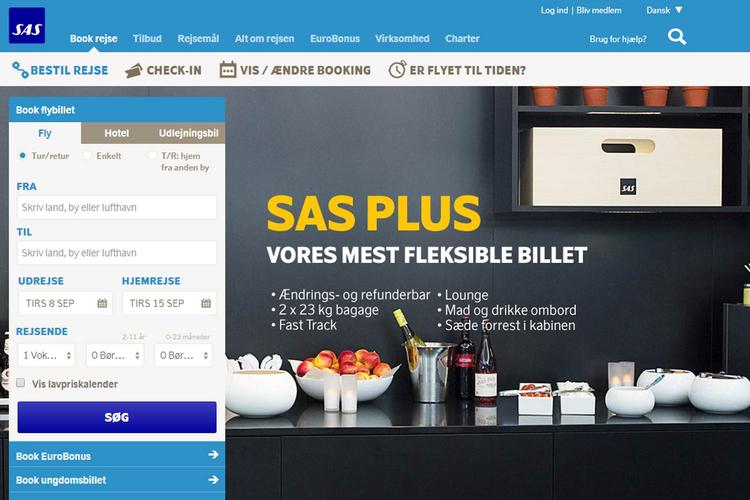 HØJPRIS. LIge nu markerer SAS sig som et højprisflyselskab. De billige billetter er gemt væk på hjemmsiden. 