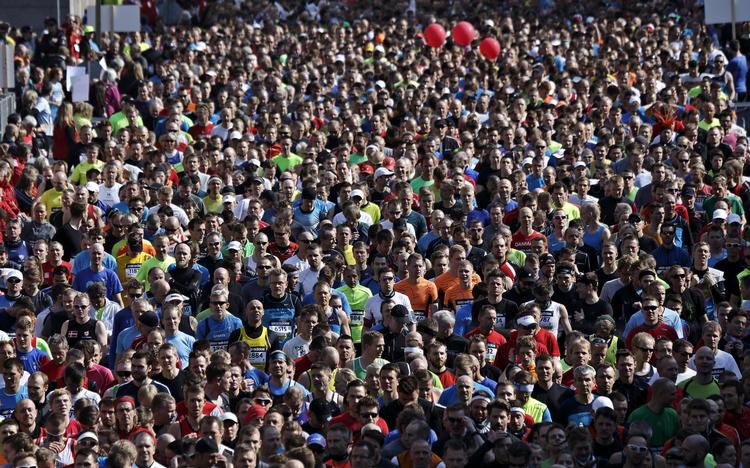 TRÆNGSEL. Stemningen var i top ved VM-Halvmaraton i 2014. Søndag vil København igen lave løbefest. 