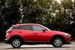 Skærmtrold. De markante sorte skærme er med til at understrege Mazda CX-3’s rå look. 