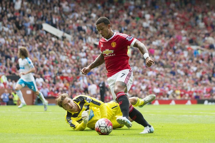 Stjerne. Memphis Depay er det nye store håb i trøje nummer 7 hos Manchester United. 