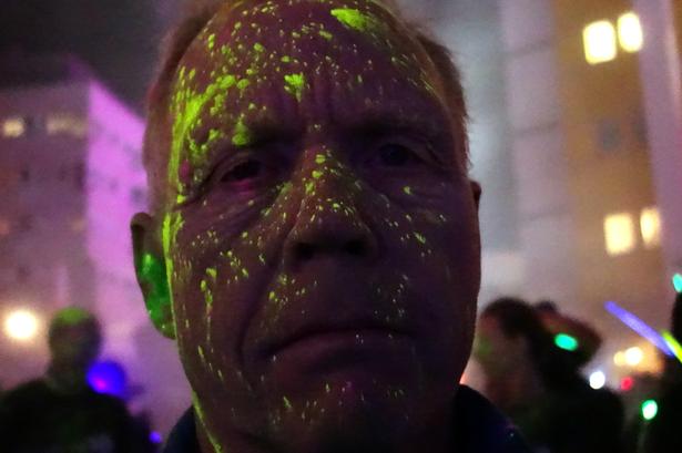 LAKKET TIL. Selv motionsredaktøren var helt festlig at se til. 