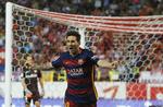 Jubel. Lionel Messi scorede sejrsmålet et kvarter før slutfløjt. 