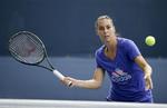 Den nykårede US Open-vinder, Flavia Pannetta, overraskede alle i sin sejrstale. Arkivfoto. 