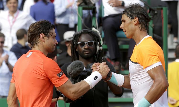 Verdensklasse. David Ferrer (tv) og Rafael Nadal (th) hører til de helt tunge drenge i tenniseliten. DE ligger nr. 8 og 7 på ranglisten. Ferrer har været fremme som nr. 3, mens Nadal har ligget helt på toppen i sammenlagt 141 uger siden 2008. 