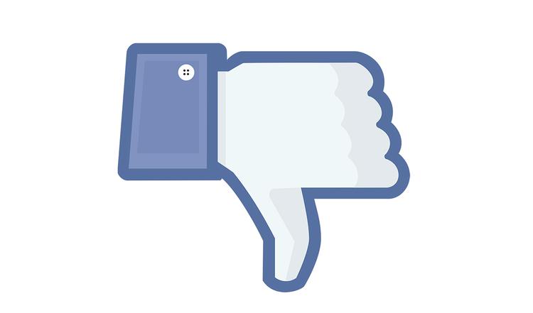 SYMPATI. Facebook kommer nu endelig med et knapt så optimistisk alternativ til 'Like'-knappen. Om det bliver en nedadvendt tommelfinger som på billedet, er dog langt fra sikkert. 