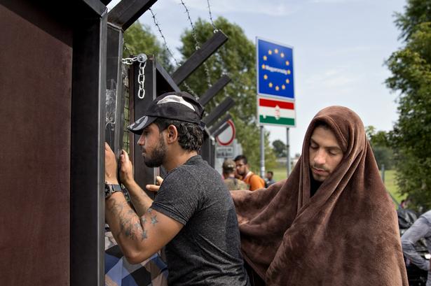 Nu kan flygtninge/migranter ikke længere følge togskinnerne fra Serbien ind i Ungarn. 