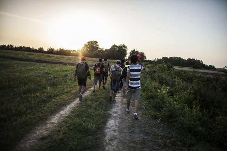 ALTERNATIVRUTE. Migranter og flygtninge bevæger sig nu op gennem Kroatien efter ungarernes beslutning om at lukke grænserne mod syd. 