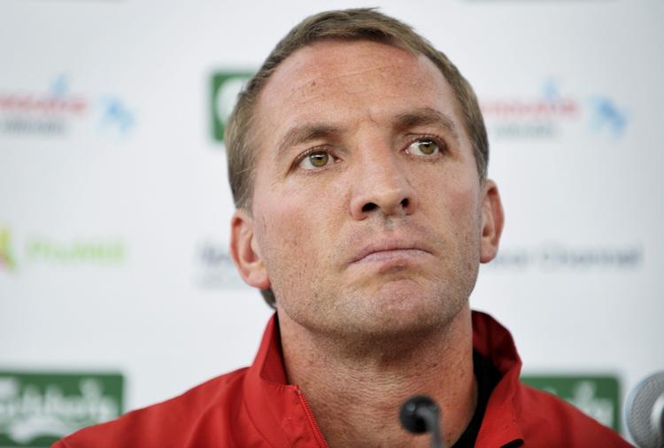 Presset. Liverpools manager, Brendan Rodgers, er presset på pointene i øjeblikket. 