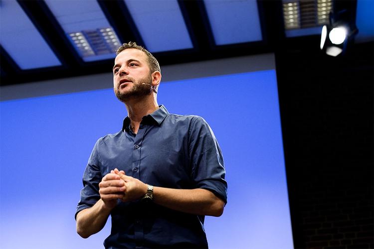 Kritik. Morten Østergaard brugte meget af sin taletid på landsmødet i Nyborg på at kritisere Lars Løkkes håndtering af flygtningekrisen. 