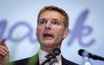 Landsmøde. Kristian Thulesen Dahl taler ved Dansk Folkepartis landsmøde i Herning. 