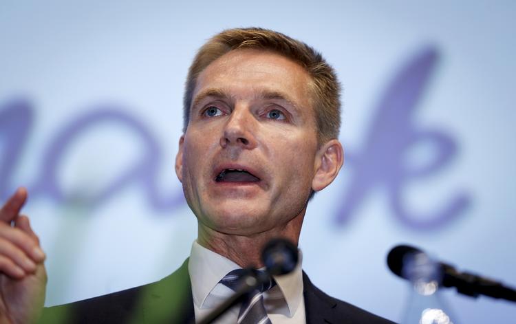 Landsmøde. Kristian Thulesen Dahl taler ved Dansk Folkepartis landsmøde i Herning. 