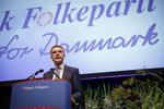 Årsmøde. Tidligere på dagen holdte formand for Dansk Folkeparti en tale til partiets årsmøde i Herning. 