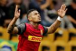 Målscorer. Brasilianske Bruninho scorede to mål i FC Nordsjællands 3-1 sejr ude mod Hobro IK. 
