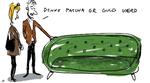 PATINA. Det kan være svært at se forskel mellem god patina og ganske almindeligt slid. Politiken hjælper med gode råd. Tegning: Mette Dreyer 