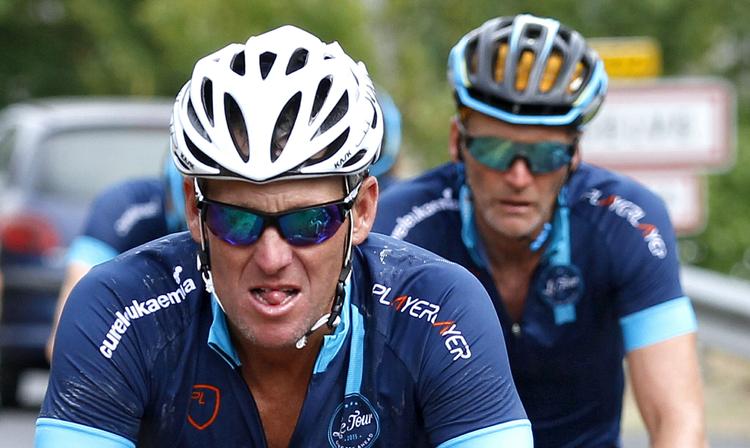 doping. Lance Armstrong (tv) var i juli i sadlen igen, men denne gang kun i et velgørenhedsløb i Frankrig for at samle penge til kræftramte. 